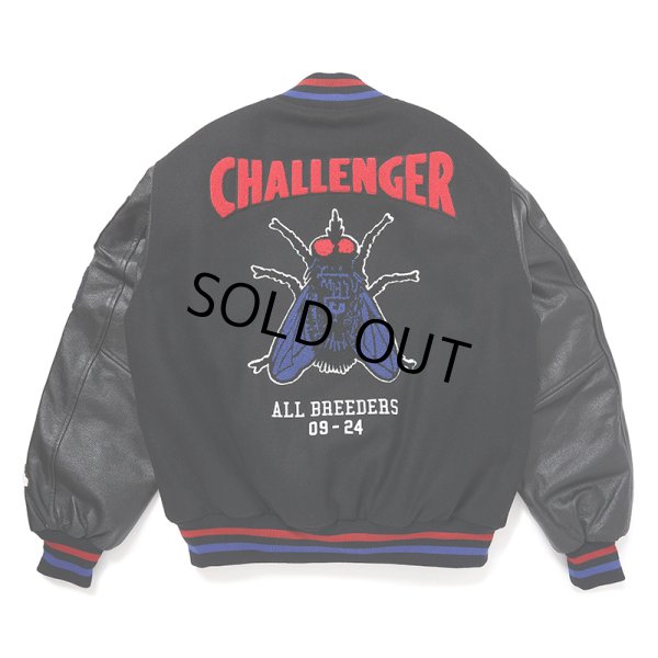 画像2: CHALLENGER/15th VARSITY JACKET（BLACK）［15周年ヴァーシティJKT-24秋冬］