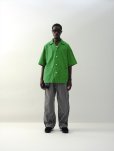 画像2: COOTIE PRODUCTIONS/Finx Cotton Cordlane Open Collar S/S Shirt（Green）［オープンカラーシャツ-24春夏］ (2)