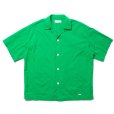 画像1: COOTIE PRODUCTIONS/Finx Cotton Cordlane Open Collar S/S Shirt（Green）［オープンカラーシャツ-24春夏］ (1)