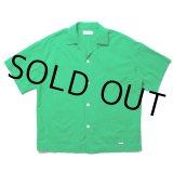 COOTIE PRODUCTIONS/Finx Cotton Cordlane Open Collar S/S Shirt（Green）［オープンカラーシャツ-24春夏］