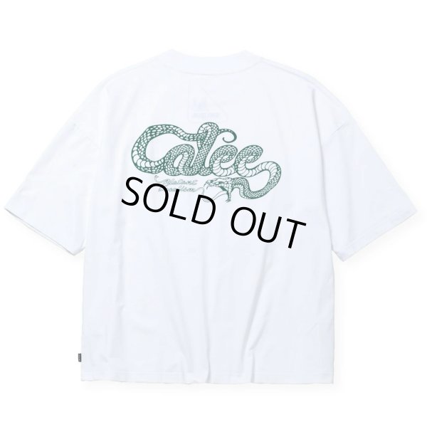 画像2: CALEE/× SHELTECH CL SNAKE LOGO DROP SHOULDER TEE（WHITE）［ドロップショルダーポケT-24春夏］