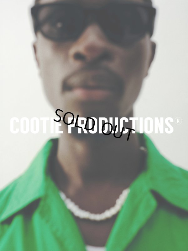 画像3: COOTIE PRODUCTIONS/Finx Cotton Cordlane Open Collar S/S Shirt（Green）［オープンカラーシャツ-24春夏］