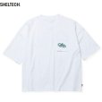 画像1: CALEE/× SHELTECH CL SNAKE LOGO DROP SHOULDER TEE（WHITE）［ドロップショルダーポケT-24春夏］ (1)