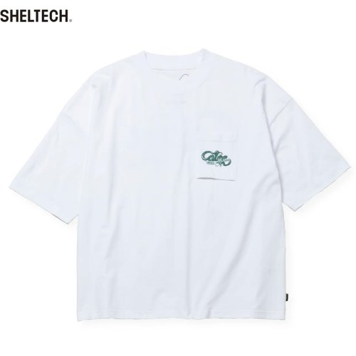 他の写真1: CALEE/× SHELTECH CL SNAKE LOGO DROP SHOULDER TEE（WHITE）［ドロップショルダーポケT-24春夏］