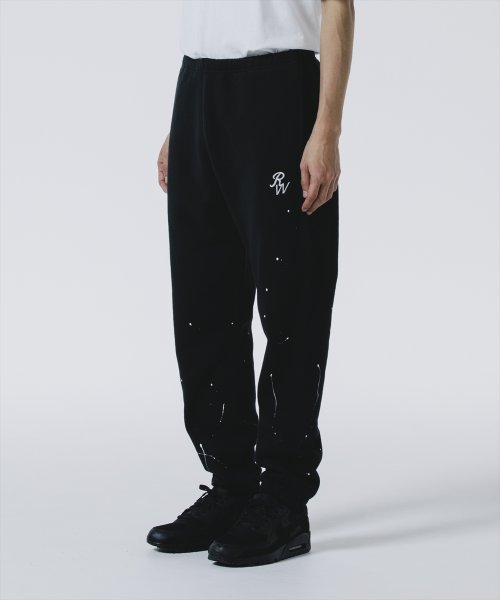 他の写真3: ROTTWEILER/RW PAINTED SWEAT PANTS（BLACK）［ペイント加工スウェットパンツ-24秋冬］