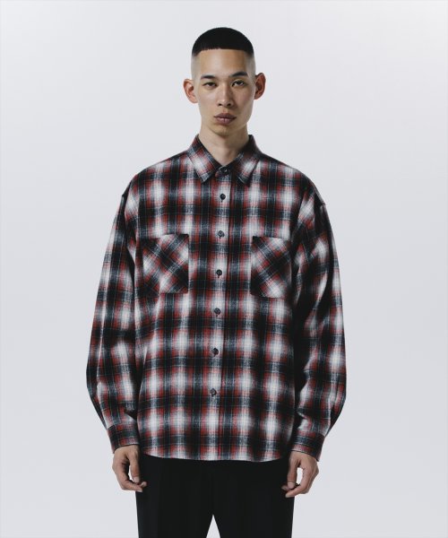 他の写真3: ROTTWEILER/R9 NEL CHECK SHIRT（RED）［ネルチェックシャツ-24秋冬］