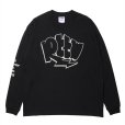 画像1: ROTTWEILER/GRAFFITI LS TEE（BLACK）［プリント長袖T-24秋冬］ (1)