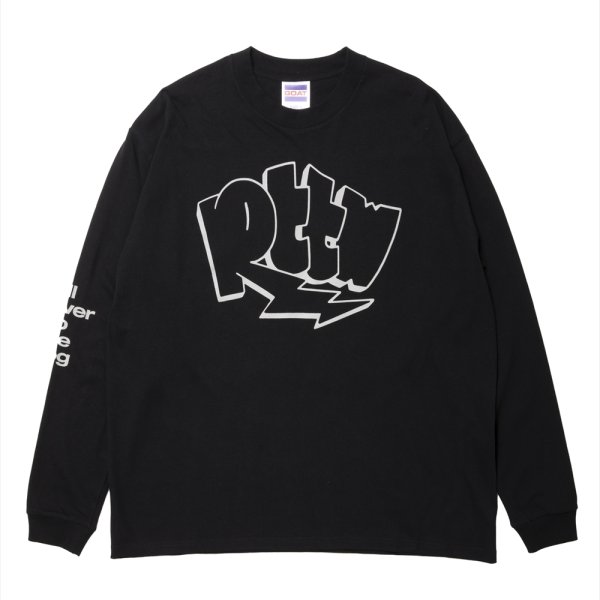 画像1: ROTTWEILER/GRAFFITI LS TEE（BLACK）［プリント長袖T-24秋冬］