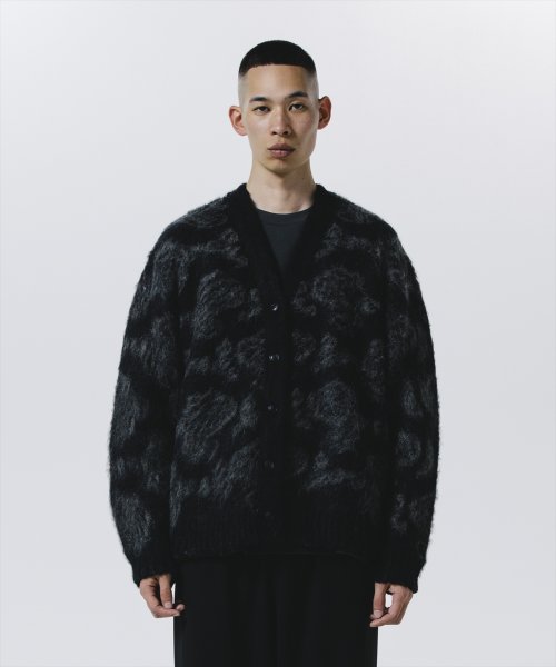 他の写真3: ROTTWEILER/R9 MOHAIR CARDIGAN（BLACK）［モヘアカーディガン-24秋冬］