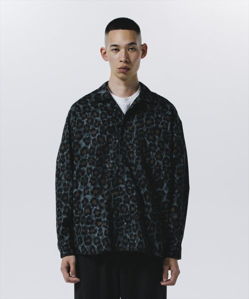 他の写真3: ROTTWEILER/R9 LEOPARD OPENCOLLAR SHIRT（GREEN）［レオパードオープンカラーシャツ-24秋冬］