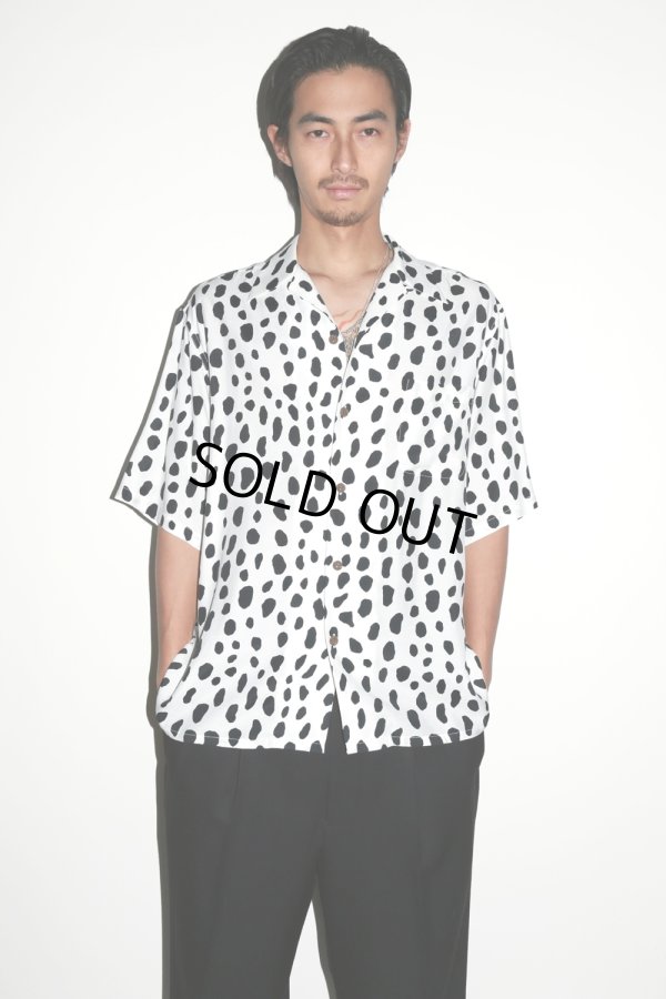 画像2: WACKO MARIA/LEOPARD HAWAIIAN SHIRT（WHITE）［レオパードハワイアンシャツ-24春夏］