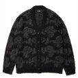 画像1: ROTTWEILER/R9 MOHAIR CARDIGAN（BLACK）［モヘアカーディガン-24秋冬］ (1)