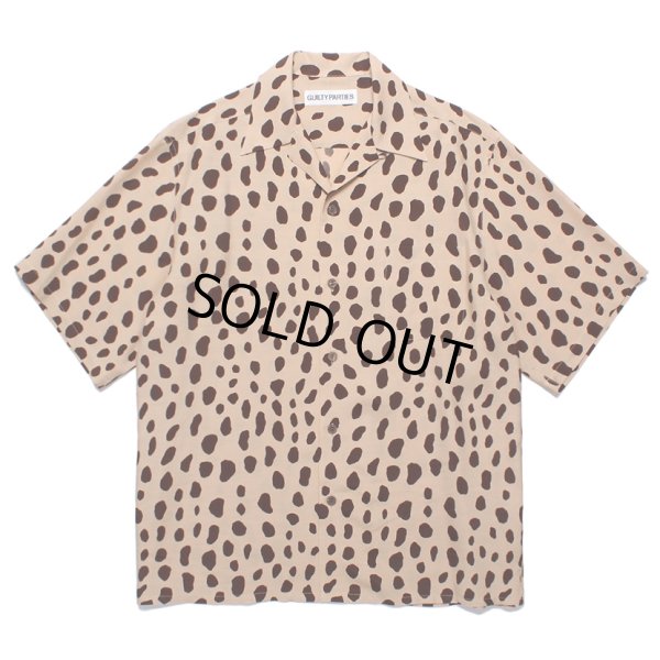 画像1: WACKO MARIA/LEOPARD HAWAIIAN SHIRT（BEIGE）［レオパードハワイアンシャツ-24春夏］