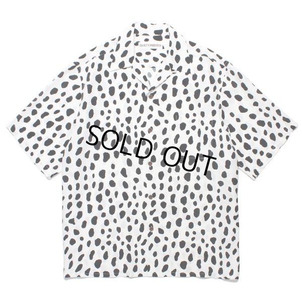 画像1: WACKO MARIA/LEOPARD HAWAIIAN SHIRT（WHITE）［レオパードハワイアンシャツ-24春夏］