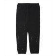 画像2: ROTTWEILER/RW PAINTED SWEAT PANTS（BLACK）［ペイント加工スウェットパンツ-24秋冬］ (2)