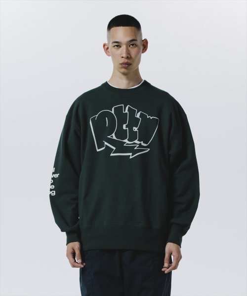 他の写真2: ROTTWEILER/GRAFFITI SWEATER（GREEN）［クルーネックスウェット-24秋冬］