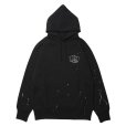 画像1: ROTTWEILER/RW PAINTED PARKA（BLACK）［ペイント加工パーカー-24秋冬］ (1)