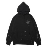 ROTTWEILER/RW PAINTED PARKA（BLACK）［ペイント加工パーカー-24秋冬］