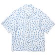 画像1: WACKO MARIA/LEOPARD HAWAIIAN SHIRT（BLUE）［レオパードハワイアンシャツ-24春夏］ (1)