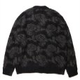 画像2: ROTTWEILER/R9 MOHAIR CARDIGAN（BLACK）［モヘアカーディガン-24秋冬］ (2)