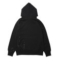 画像2: ROTTWEILER/RW PAINTED PARKA（BLACK）［ペイント加工パーカー-24秋冬］ (2)