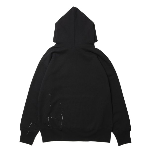 画像2: ROTTWEILER/RW PAINTED PARKA（BLACK）［ペイント加工パーカー-24秋冬］