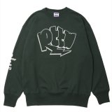 ROTTWEILER/GRAFFITI SWEATER（GREEN）［クルーネックスウェット-24秋冬］