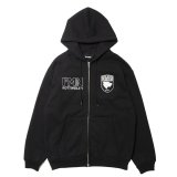 ROTTWEILER/WALKING DOG ZIP PARKA（BLACK）［ジップパーカー-24秋冬］