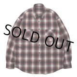 【30%OFF】ROTTWEILER/R9 NEL CHECK SHIRT（RED）［ネルチェックシャツ-24秋冬］