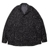 ROTTWEILER/R9 LEOPARD OPENCOLLAR SHIRT（YELLOW）［レオパードオープンカラーシャツ-24秋冬］