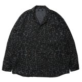 ROTTWEILER/R9 LEOPARD OPENCOLLAR SHIRT（GREEN）［レオパードオープンカラーシャツ-24秋冬］