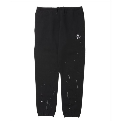 他の写真1: ROTTWEILER/RW PAINTED SWEAT PANTS（BLACK）［ペイント加工スウェットパンツ-24秋冬］