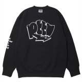 ROTTWEILER/GRAFFITI SWEATER（CHARCOAL）［クルーネックスウェット-24秋冬］