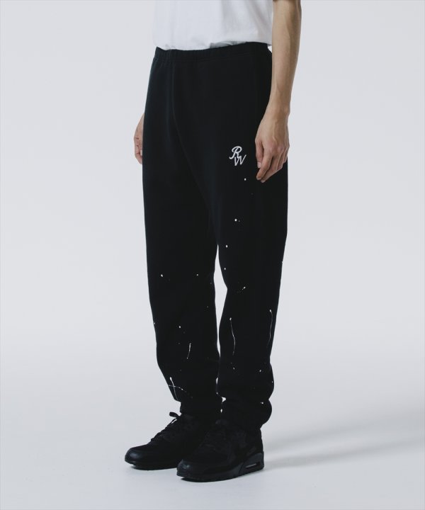 画像5: ROTTWEILER/RW PAINTED SWEAT PANTS（BLACK）［ペイント加工スウェットパンツ-24秋冬］