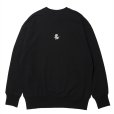 画像2: ROTTWEILER/RTTW SWEATER（BLACK）［クルースウェット-24秋冬］ (2)