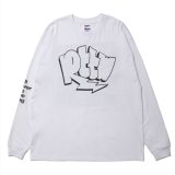 ROTTWEILER/GRAFFITI LS TEE（WHITE）［プリント長袖T-24秋冬］