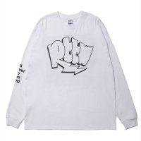 ROTTWEILER/GRAFFITI LS TEE（WHITE）［プリント長袖T-24秋冬］