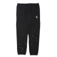 画像1: ROTTWEILER/RW PAINTED SWEAT PANTS（BLACK）［ペイント加工スウェットパンツ-24秋冬］ (1)