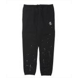 ROTTWEILER/RW PAINTED SWEAT PANTS（BLACK）［ペイント加工スウェットパンツ-24秋冬］