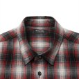 画像3: ROTTWEILER/R9 NEL CHECK SHIRT（RED）［ネルチェックシャツ-24秋冬］ (3)