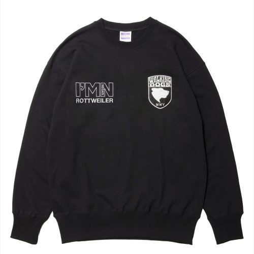 他の写真1: ROTTWEILER/WALKING DOG SWEATER（BLACK）［クルースウェット-24秋冬］