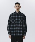 画像4: ROTTWEILER/R9 NEL CHECK SHIRT（BLACK）［ネルチェックシャツ-24秋冬］ (4)