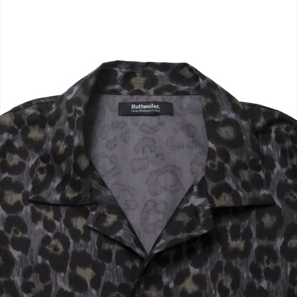 画像3: ROTTWEILER/R9 LEOPARD OPENCOLLAR SHIRT（YELLOW）［レオパードオープンカラーシャツ-24秋冬］