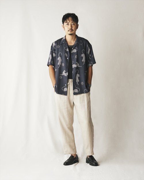 他の写真3: CALEE/×MIHO MURAKAMI PANTHER DOT PATTERN SH（DARK NAVY）［オープンカラーシャツ-24春夏］
