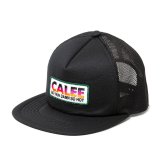 CALEE/CALEE LOGO WAPPEN MESH CAP（BLACK）［ワッペンメッシュキャップ-24春夏］
