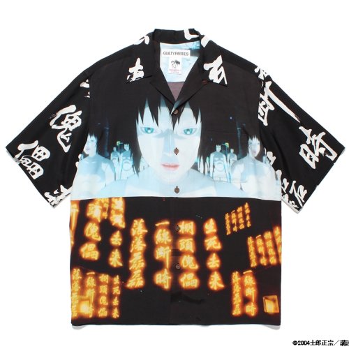 他の写真1: WACKO MARIA/GHOST IN THE SHELL 2 INNOCENCE / 攻殻機動隊 / HAWAIIAN SHIRT（BLACK）［ハワイアンシャツ-24春夏］