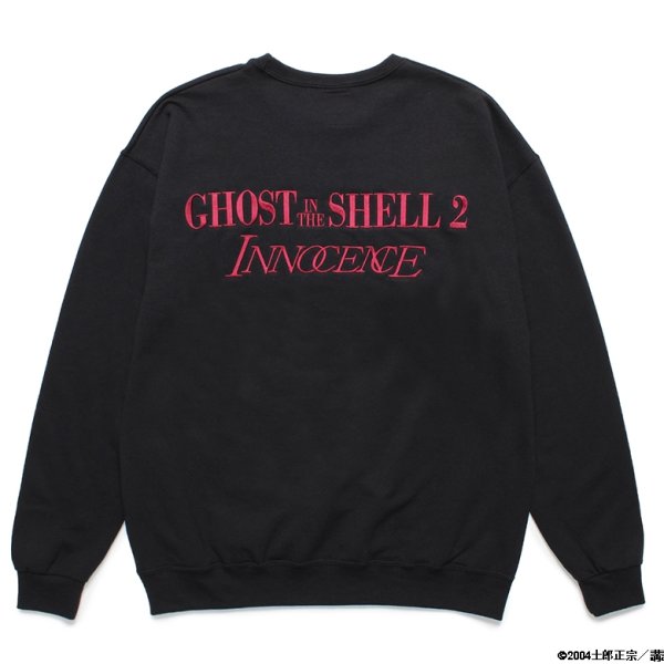 画像2: WACKO MARIA/GHOST IN THE SHELL 2 INNOCENCE / 攻殻機動隊 / SWEAT SHIRT（BLACK）［クルースウェット-24春夏］