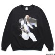 画像1: WACKO MARIA/GHOST IN THE SHELL 2 INNOCENCE / 攻殻機動隊 / SWEAT SHIRT（BLACK）［クルースウェット-24春夏］ (1)