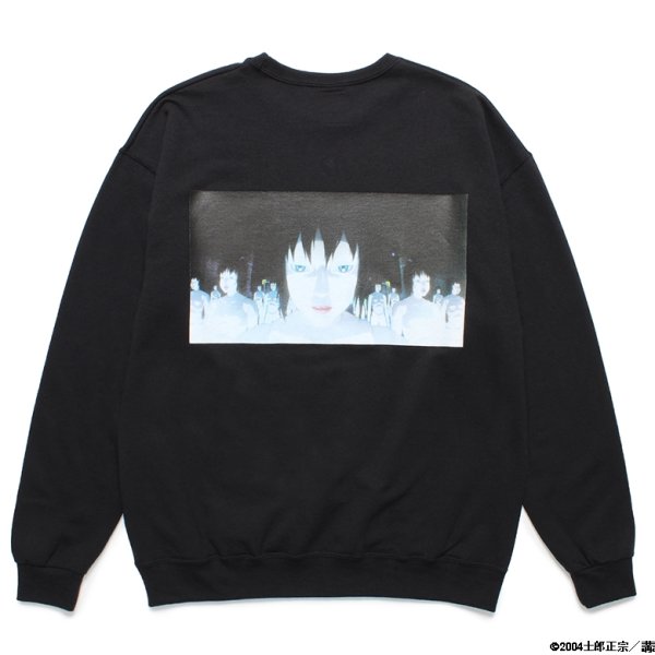 画像1: WACKO MARIA/GHOST IN THE SHELL 2 INNOCENCE / 攻殻機動隊 / SWEAT SHIRT（BLACK）［クルースウェット-24春夏］