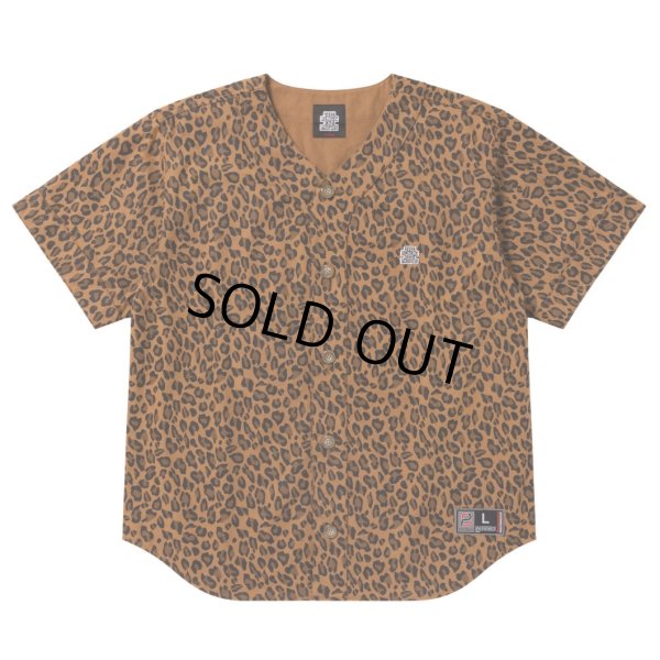 画像1: BlackEyePatch/OG LABEL LEOPARD PATTERNED BASEBALL SHIRT（MULTI）